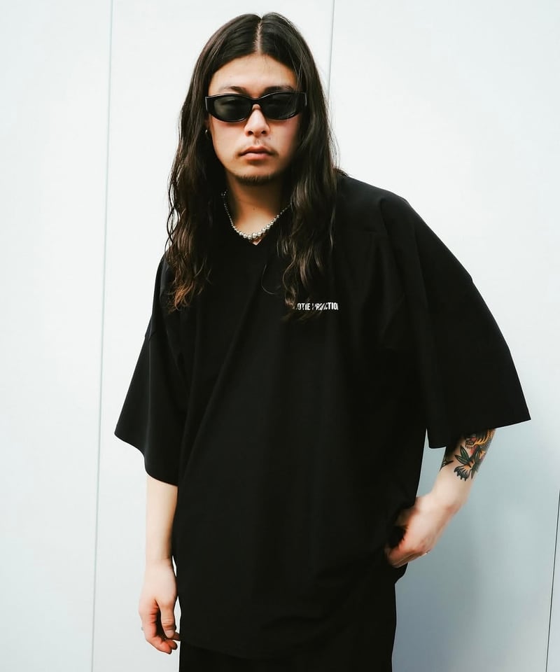 トップス COOTIE PRODUCTIONS Frost Weave Hockey T 𝐂𝐎𝐎𝐓𝐈𝐄 | Frost Weave Hockey S/S Tee | Black | W