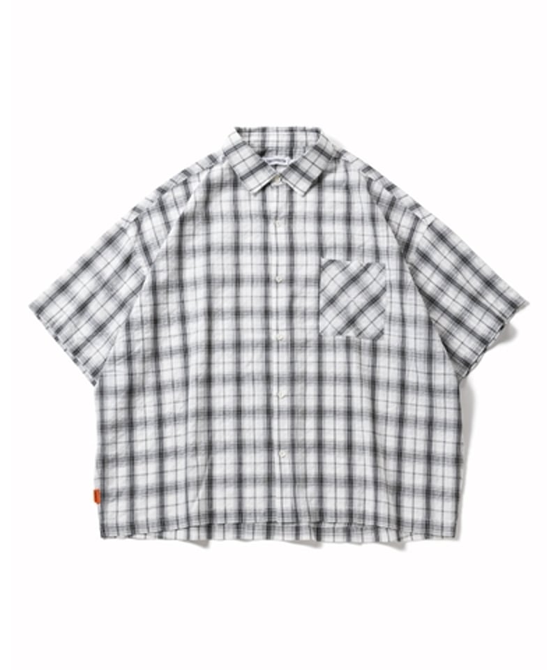 TIGHTBOOTH | PLAID S/S SHIRT | White | Work In