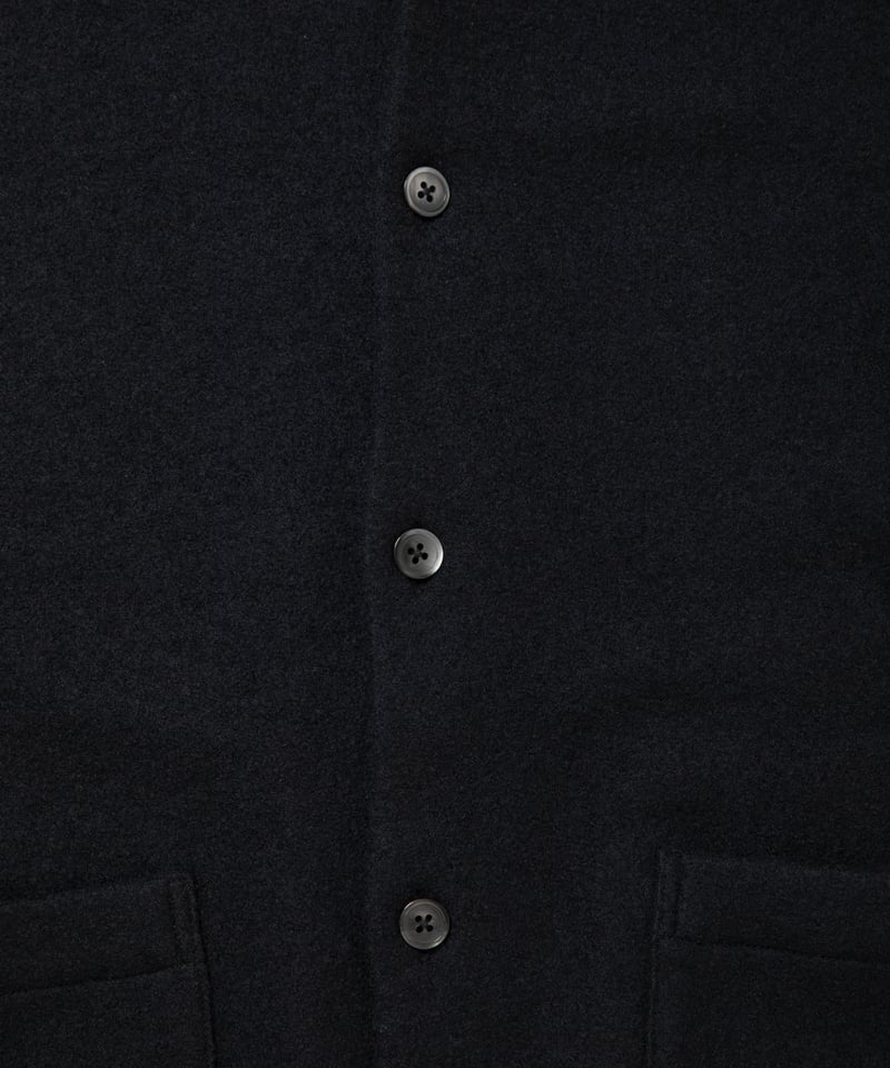 𝐂𝐎𝐎𝐓𝐈𝐄 | W/N Boucle Polo Cardigan | Black | Wor