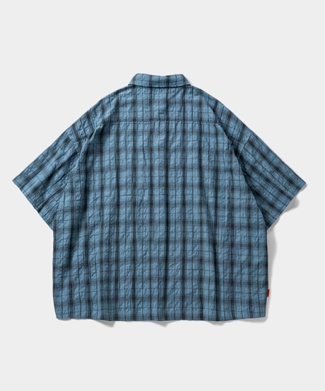 TIGHTBOOTH | TBPR / PLAID S/S SHIRT | Sax