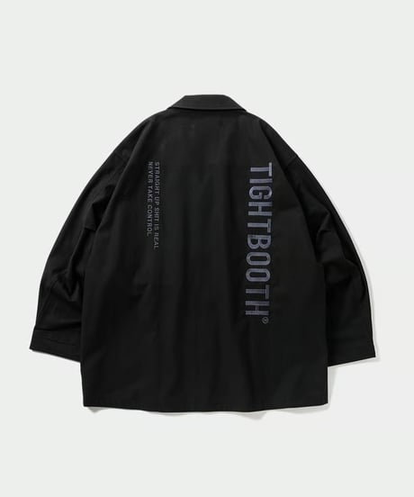 TIGHTBOOTH | LABEL LOGO BDU SHIRT | BLACK