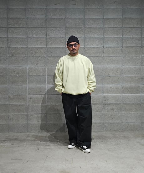 TIGHTBOOTH | TBPR / WAFFLE CREW KNIT | Cream