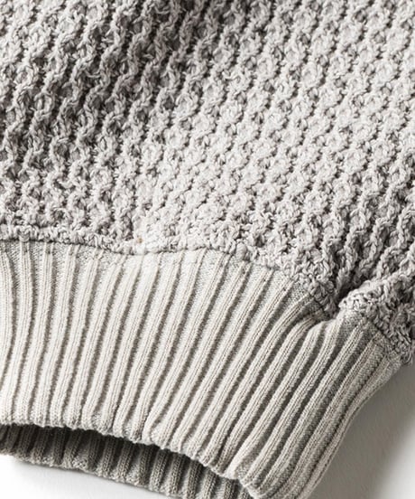 TIGHTBOOTH | CHAIN CREW KNIT | GREY