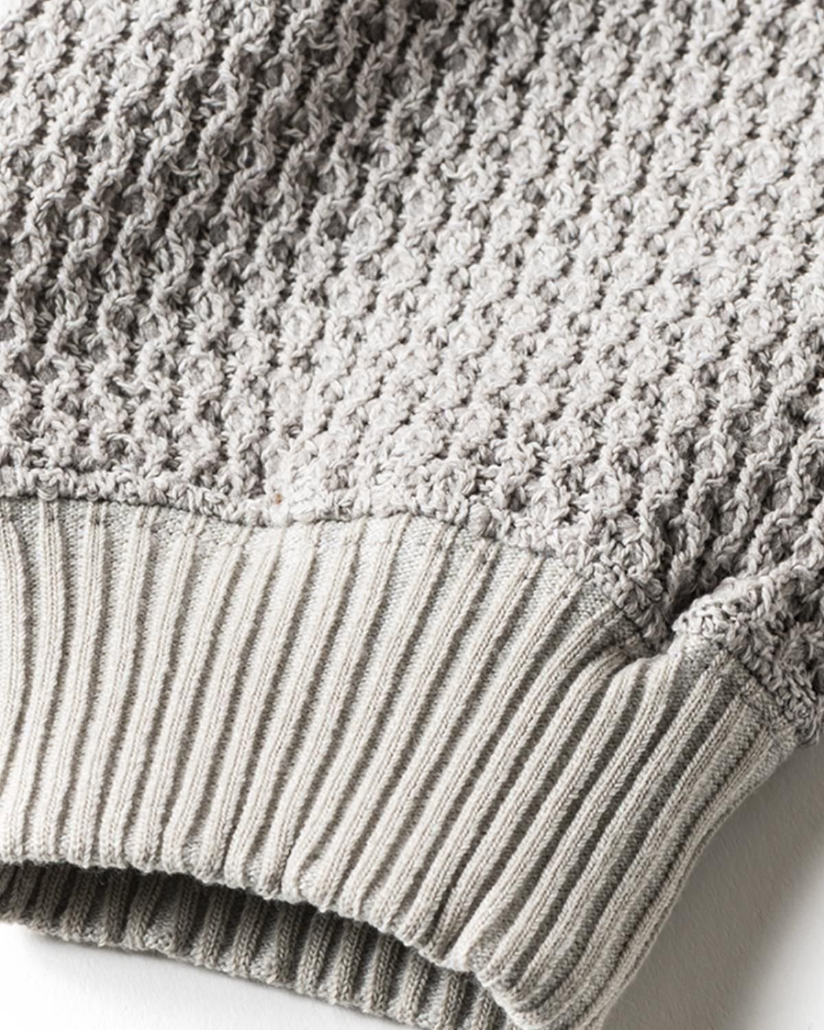 TIGHTBOOTH | CHAIN CREW KNIT | GREY | Work In P