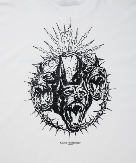 COOTIE | Print S/S Tee - PITBULL | White