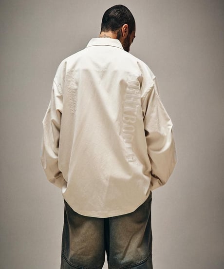 TIGHTBOOTH | LABEL LOGO BDU SHIRT | IVORY