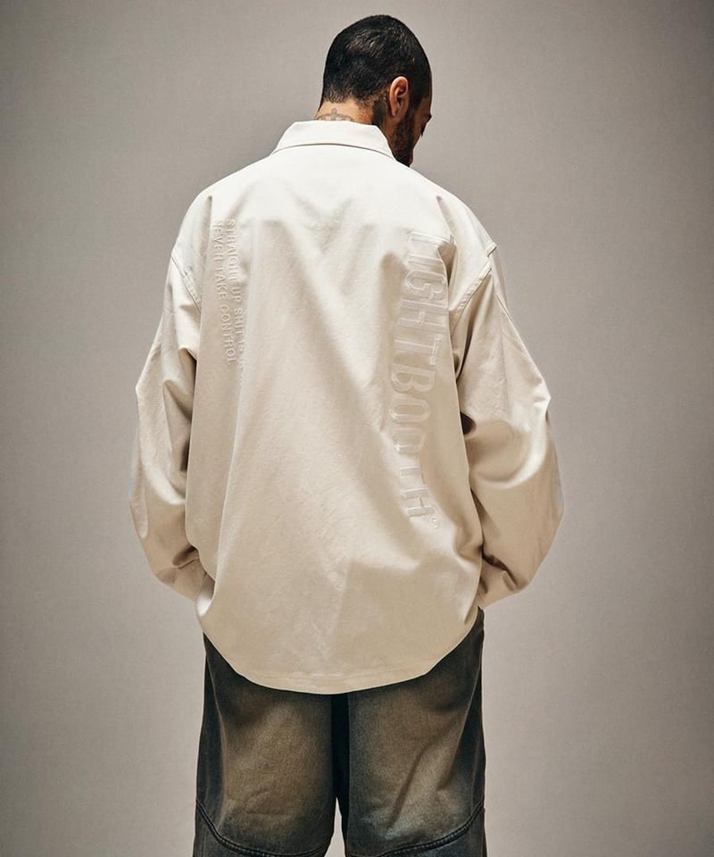 TIGHTBOOTH | LABEL LOGO BDU SHIRT | IVORY | Wor