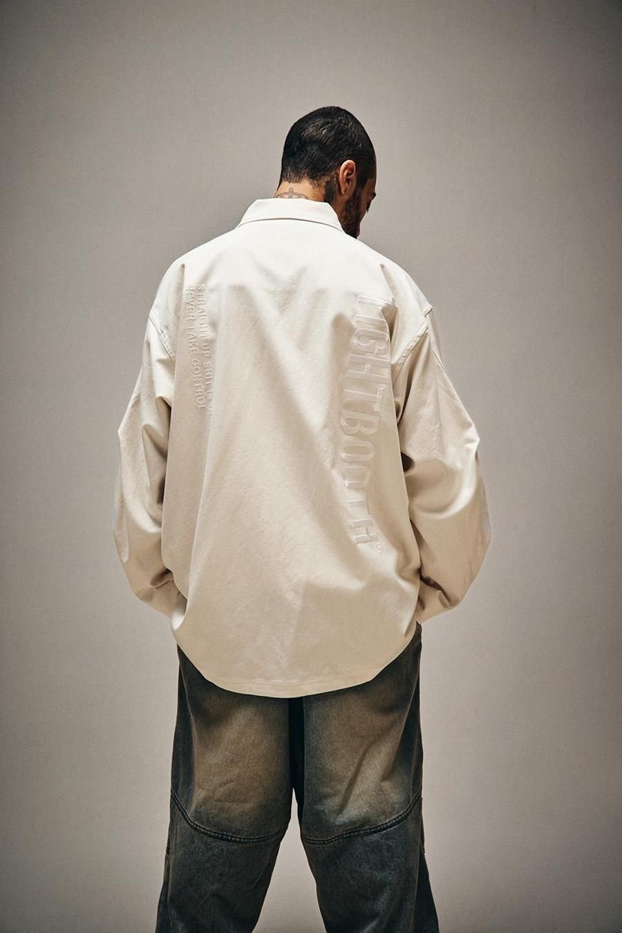 TIGHTBOOTH | LABEL LOGO BDU SHIRT | IVORY | Wor