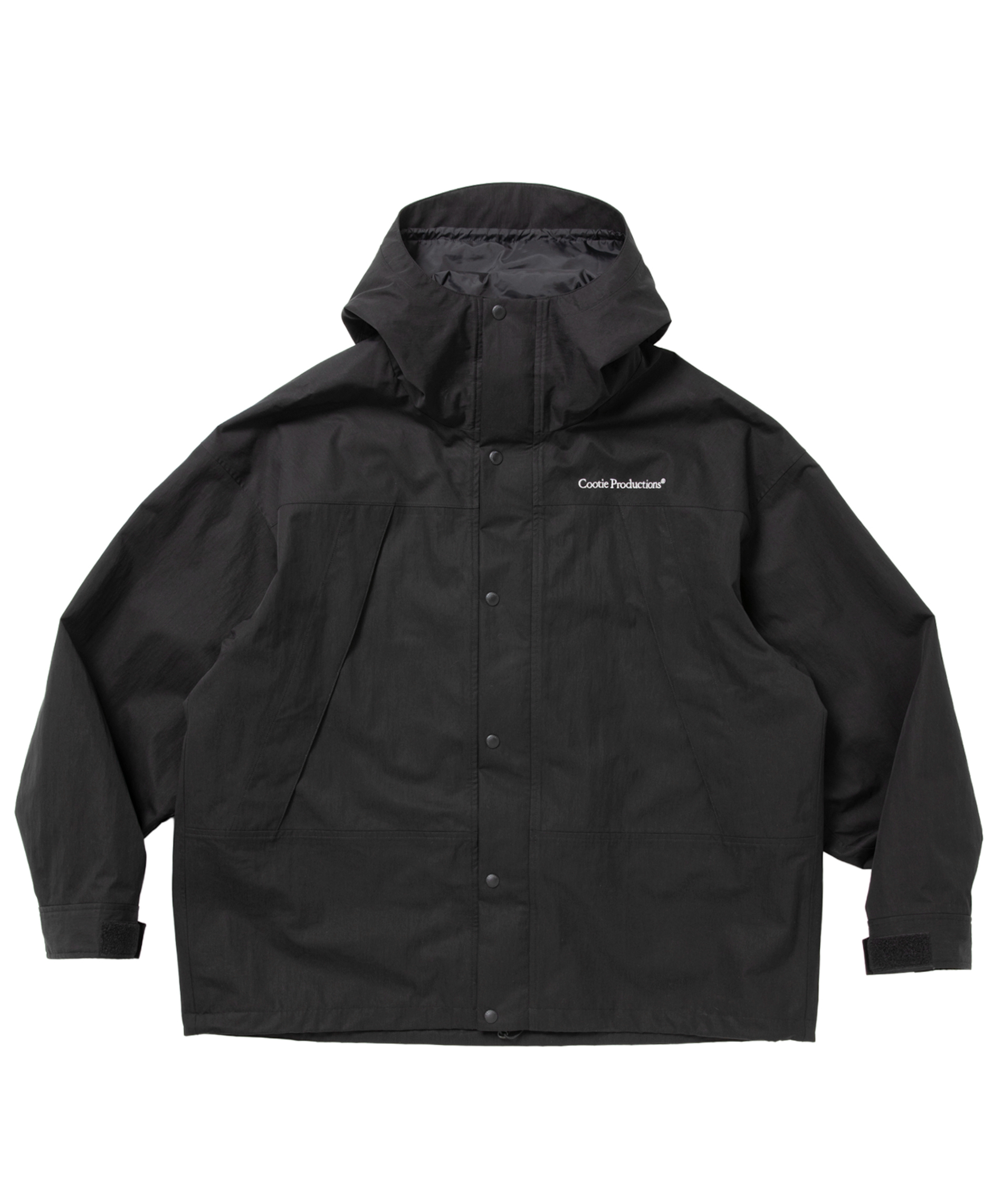 𝐂𝐎𝐎𝐓𝐈𝐄 | 2 Layer N/C Twill Hooded Jacket | Blac