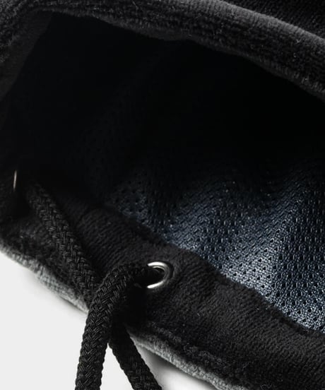TIGHTBOOTH | VELOUR PIPING BALLOON PANTS | BLACK