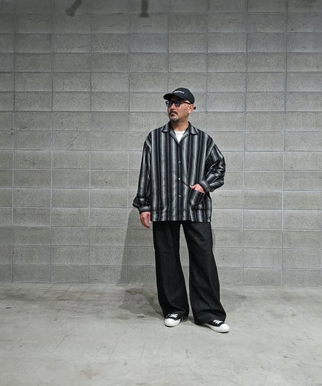COOTIE | 12.5oz Denim 5 Pocket Square Leg Pants | Black