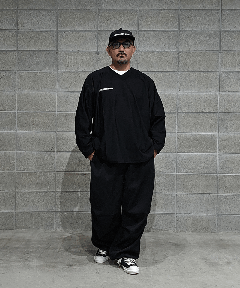 COOTIE | Ny/Wo Twill Utility Wide Easy Trousers