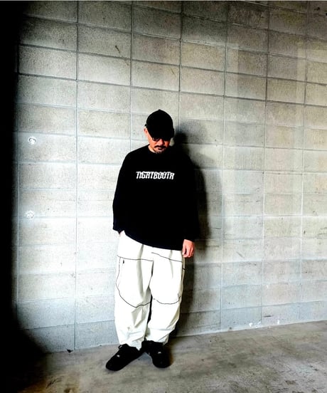TIGHTBOOTH | METAL LOGO L/S T-SHIRT | White