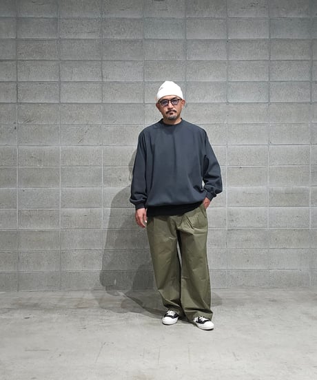 TIGHTBOOTH | TBPR / WAFFLE CREW KNIT | Forest