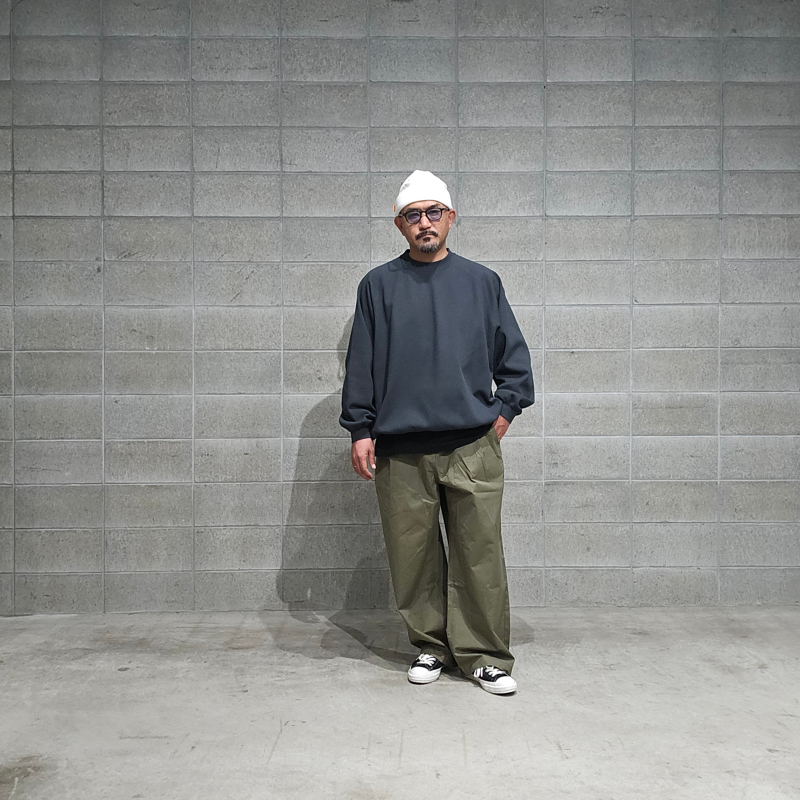 𝐓𝐈𝐆𝐇𝐓𝐁𝐎𝐎𝐓𝐇 | TBPR / WAFFLE CREW KNIT | Forest |
