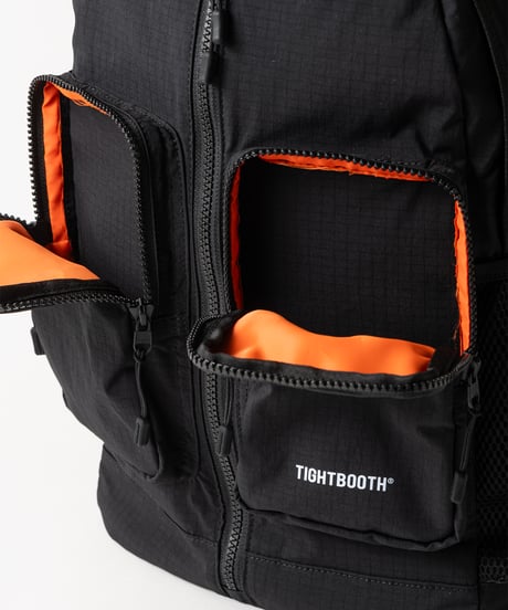 TIGHTBOOTH | TBPR / DOUBLE POCKET RIPSTOP BACKPACK | Black