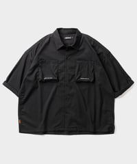TIGHTBOOTH | TBPR / SEERSUCKER ROLL UP SHIRT | Black