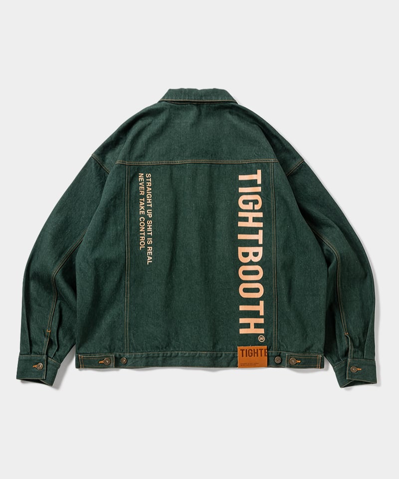 TIGHTBOOTH DENIM JACKET ダークグリーン TIGHTBOOTH | DENIM JACKET | Dark Green | Work I