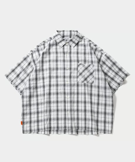 TIGHTBOOTH | TBPR / PLAID S/S SHIRT | White
