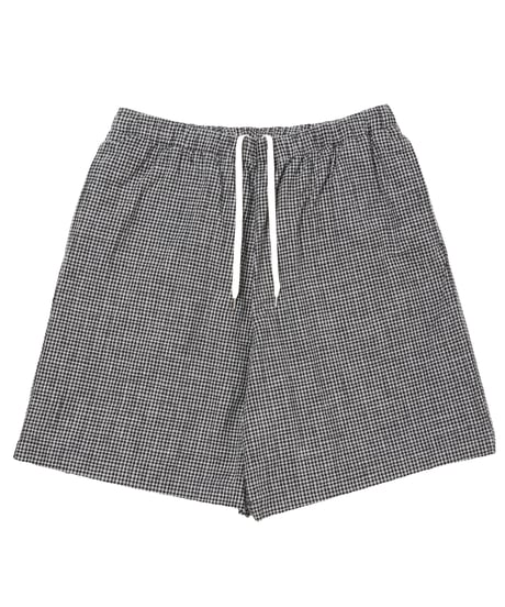COOTIE | Dobby Gingham Check Easy Shorts | Black