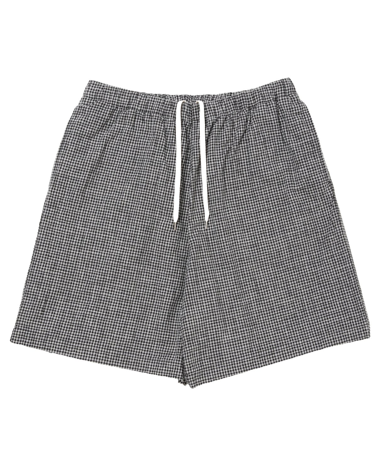 COOTIE | Dobby Gingham Check Easy Shorts | Blac