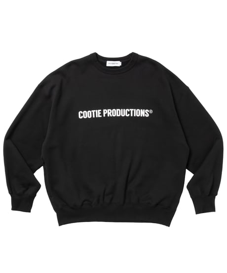 𝐂𝐎𝐎𝐓𝐈𝐄 | Plain Sweat Crew - LOGO | Black