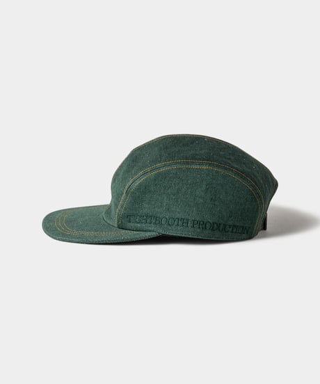 TIGHTBOOTH | TBPR / SIDE LOGO DENIM CAMP CAP | Dark Green