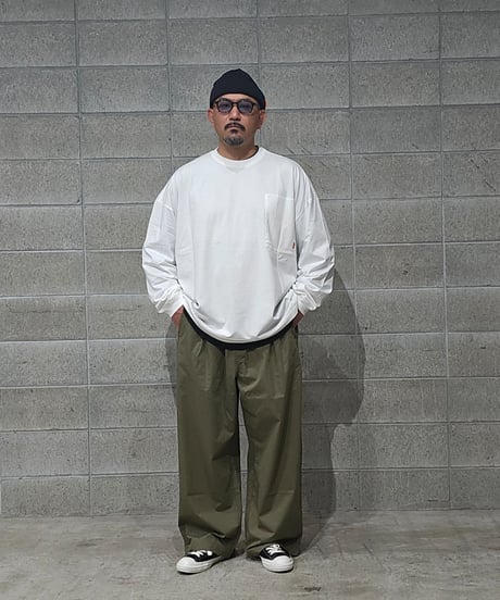 TIGHTBOOTH | TBPR / BAGGY PIPE PANTS | Olive