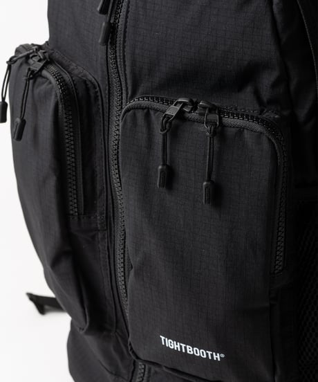 TIGHTBOOTH | TBPR / DOUBLE POCKET RIPSTOP BACKPACK | Black