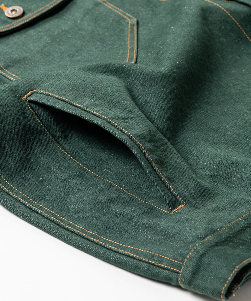 TIGHTBOOTH | TBPR / DENIM JACKET | Dark Green |