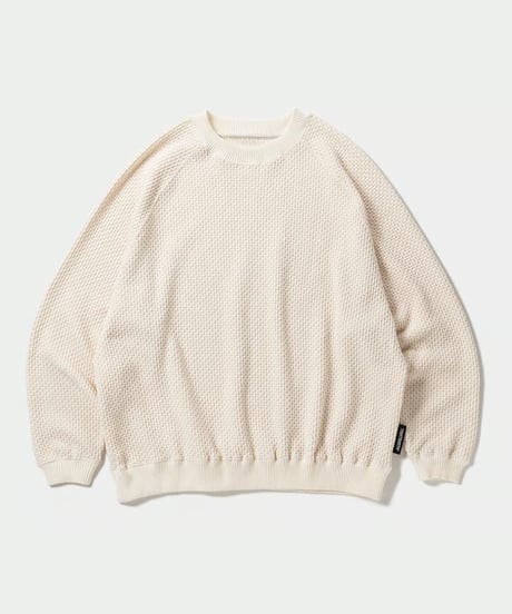 TIGHTBOOTH | CHAIN CREW KNIT | IVORY