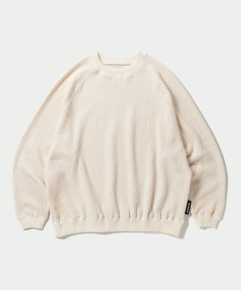 TIGHTBOOTH CHAIN CREW KNIT 白 M TIGHTBOOTH | CHAIN CREW KNIT | IVORY | Work In