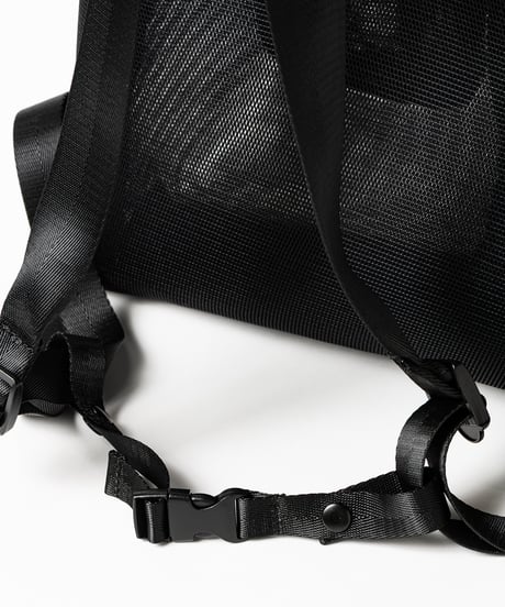 TIGHTBOOTH | TBPR / LOGO MESH KNAPSACK | Black