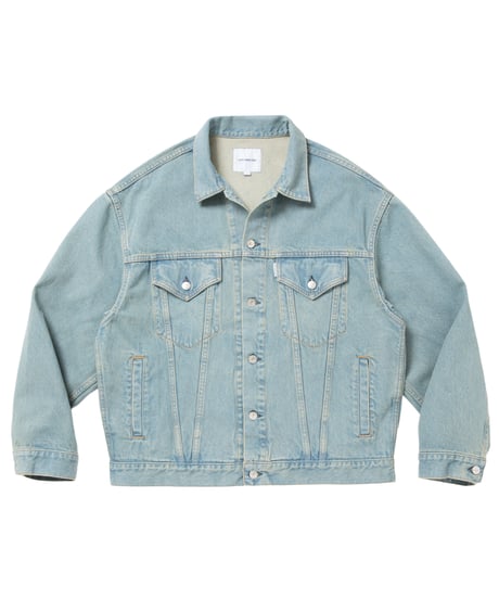 𝐂𝐎𝐎𝐓𝐈𝐄 | 12.5oz Denim Trucker Jacket | Indigo Fade OD