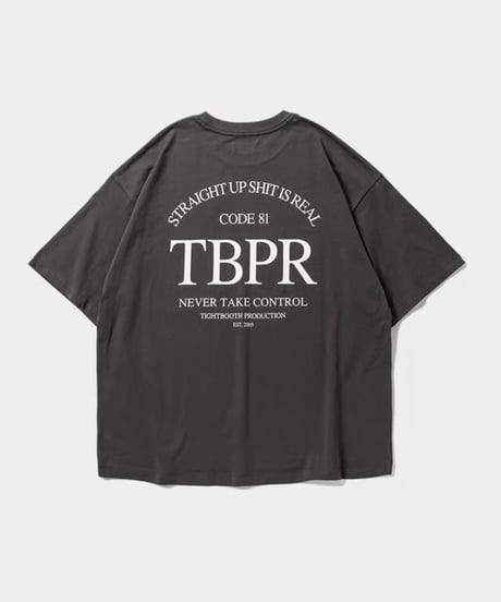 TIGHTBOOTH | STRAIGHT UP S/S T-SHIRT | Charcoal