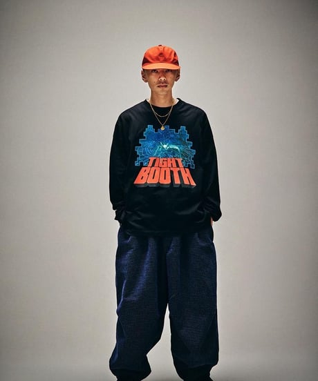 TIGHTBOOTH | DOT CORD BALLOON PANTS | BLACK