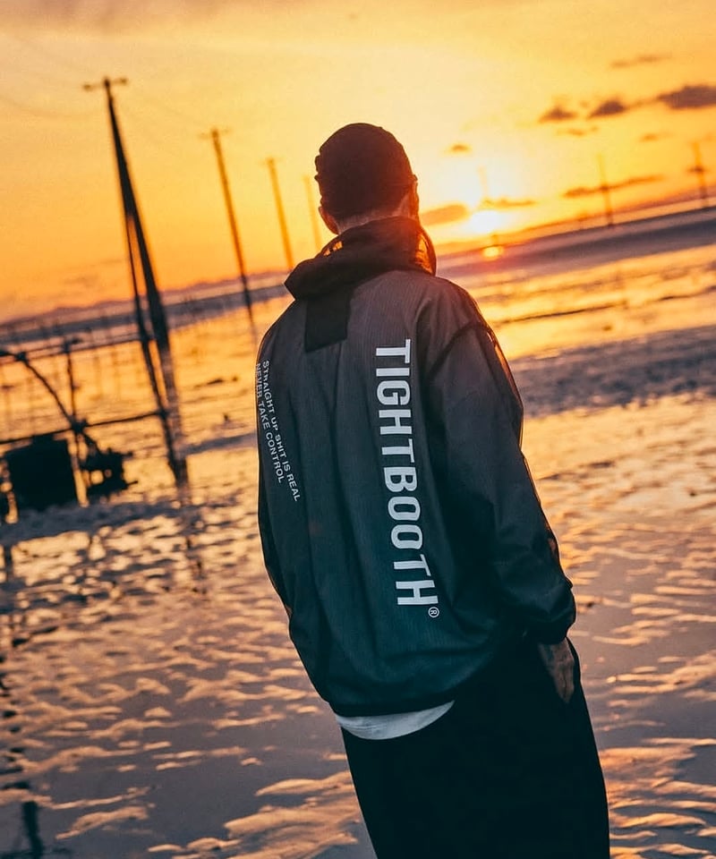 TIGHTBOOTH | TBPR / LABEL LOGO SHEER PARKA | Bl