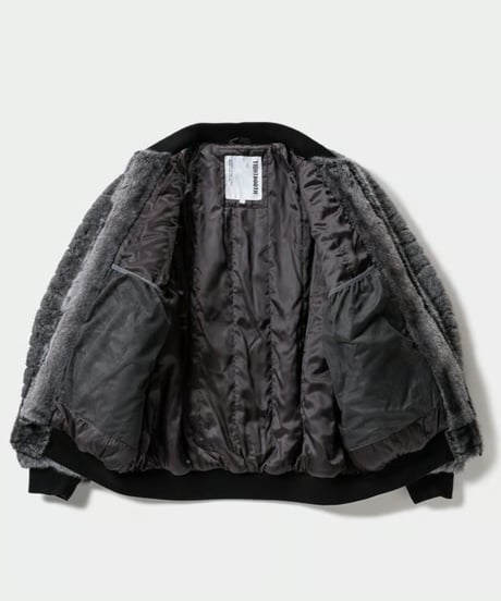 TIGHTBOOTH | T QUILT FUR MA-1 | BLACK