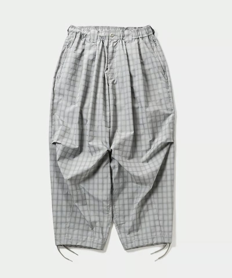 TIGHTBOOTH | PLAID LIGHT BALLOON PANTS | GREY |