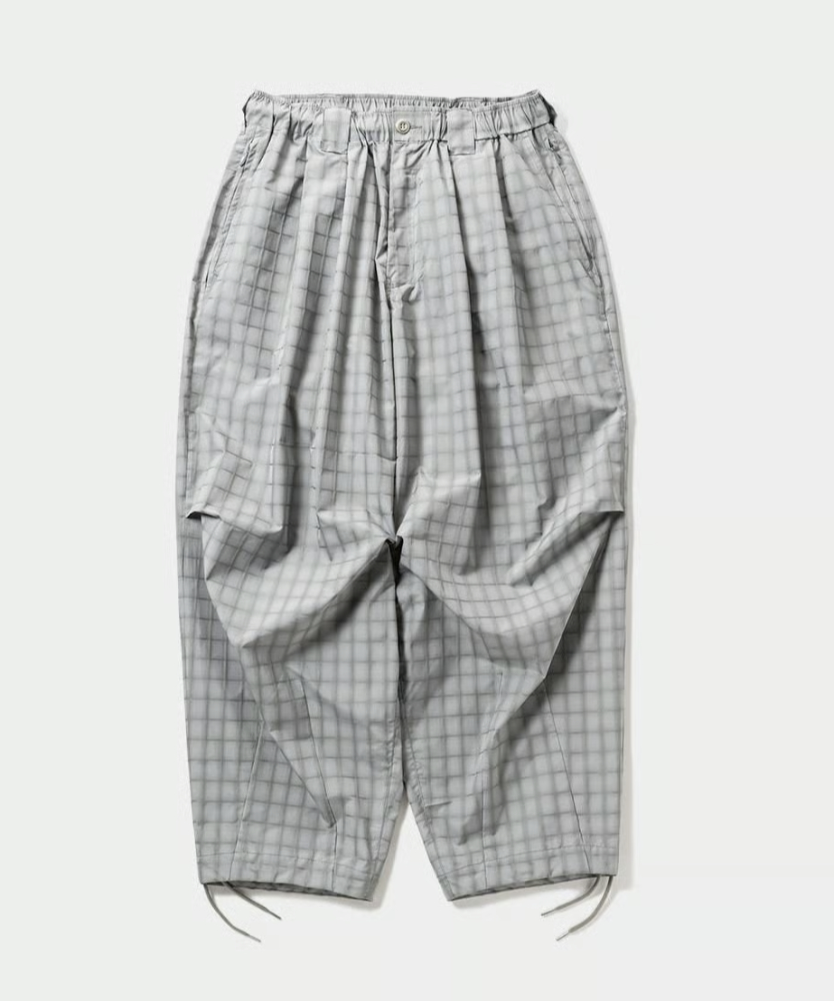 TIGHTBOOTH | PLAID LIGHT BALLOON PANTS | GREY |