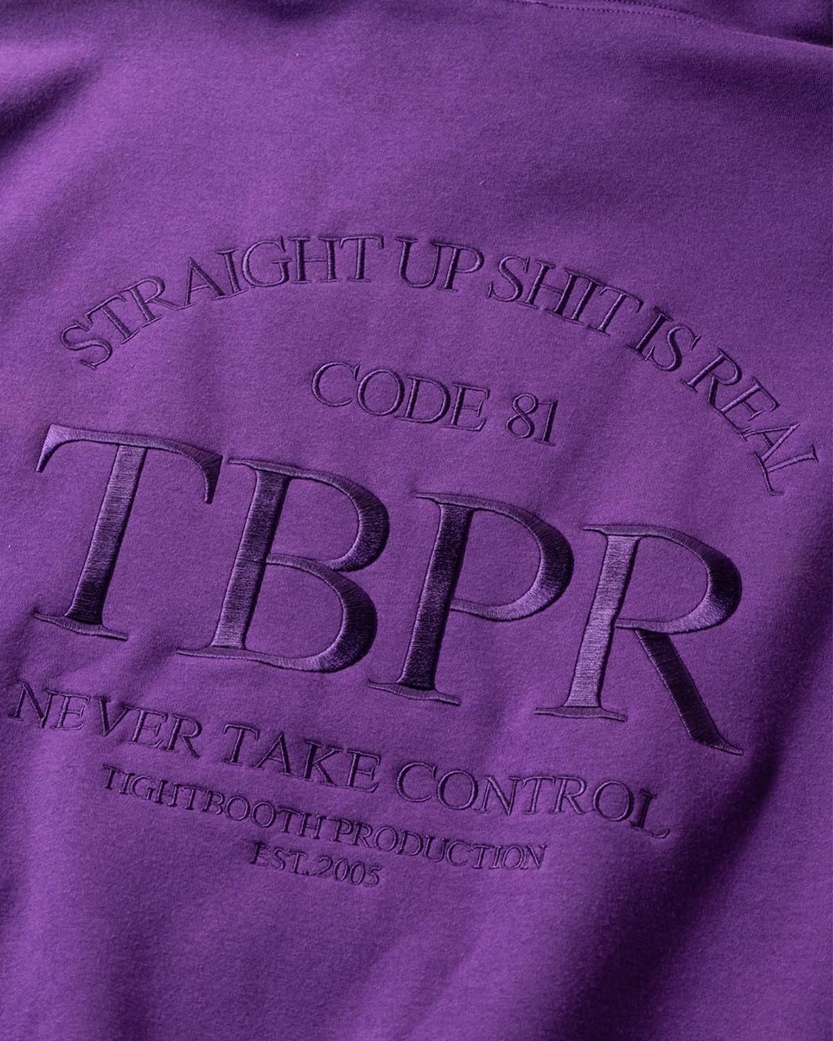 TIGHTBOOTH | STRAIGHT UP HOODIE | PURPLE | Work