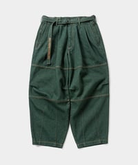 TIGHTBOOTH | TBPR / DENIM BALLOON PANTS | Dark Green