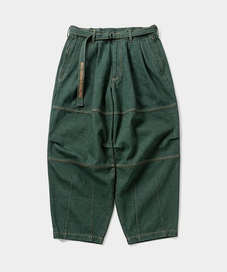 TIGHTBOOTH | TBPR / DENIM BALLOON PANTS | Dark Green