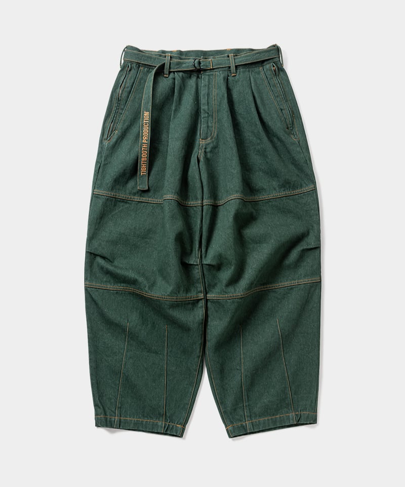 TIGHTBOOTH | DENIM BALLOON PANTS | Dark Green |