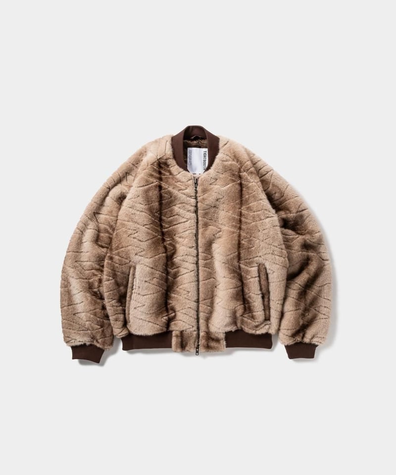 TIGHTBOOTH | T QUILT FUR MA-1 | BROWN | Work In