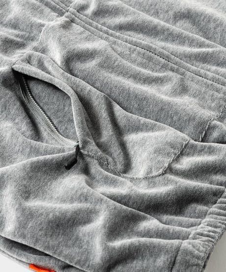 TIGHTBOOTH | VELOUR PIPING HOODED JKT | BLACK