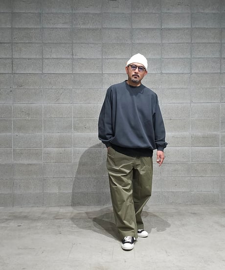 TIGHTBOOTH | TBPR / WAFFLE CREW KNIT | Forest