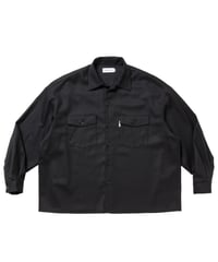 𝐂𝐎𝐎𝐓𝐈𝐄 | Wool Flano L/S Work Shirt | Black