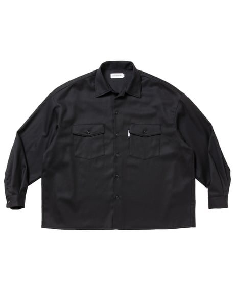 𝐂𝐎𝐎𝐓𝐈𝐄 | Wool Flano L/S Work Shirt | Black