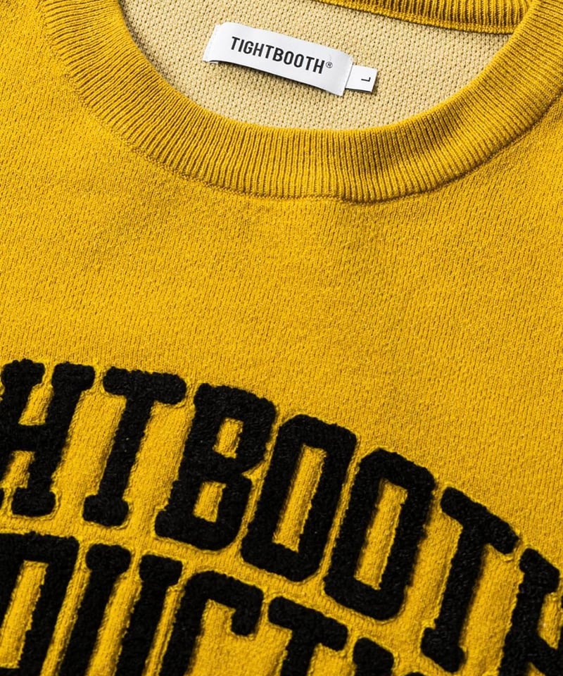 TIGHTBOOTH | COLLEGE SWEATER | BLACK | Work In
